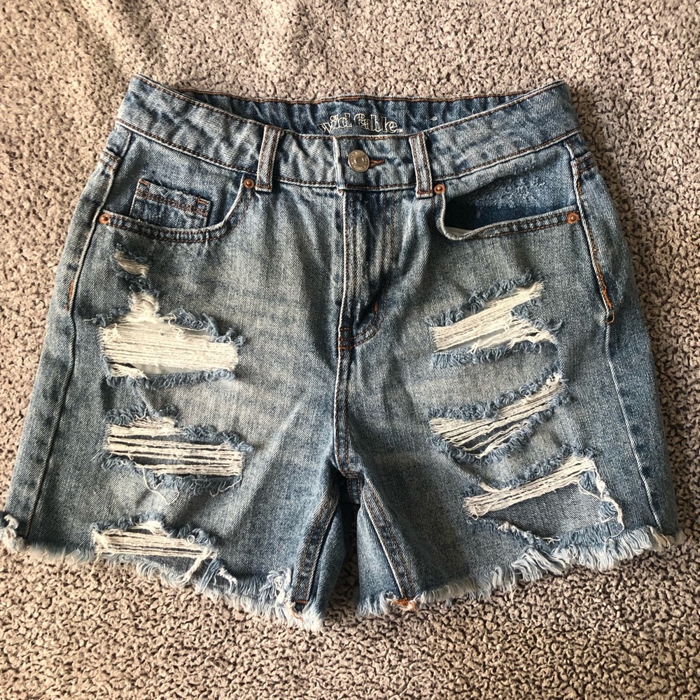 wild fable (target) high waisted denim shorts